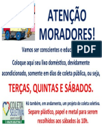 AVISO Moradores