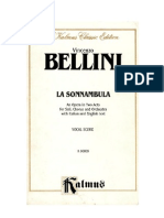 Bellini - La Sonnambula Vocal Score