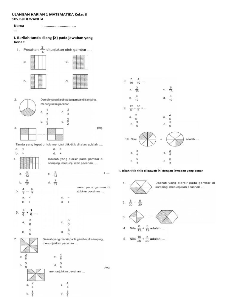 Memecah Misteri Pecahan: Panduan Lengkap Menyelesaikan Soal Pecahan Kelas 3 Semester 2
