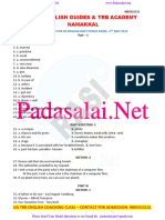 12th English - Answer Keys For Public Exam 2022 - Padasalai