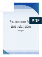 Proracun U Malom Grada Zadra Za 2022