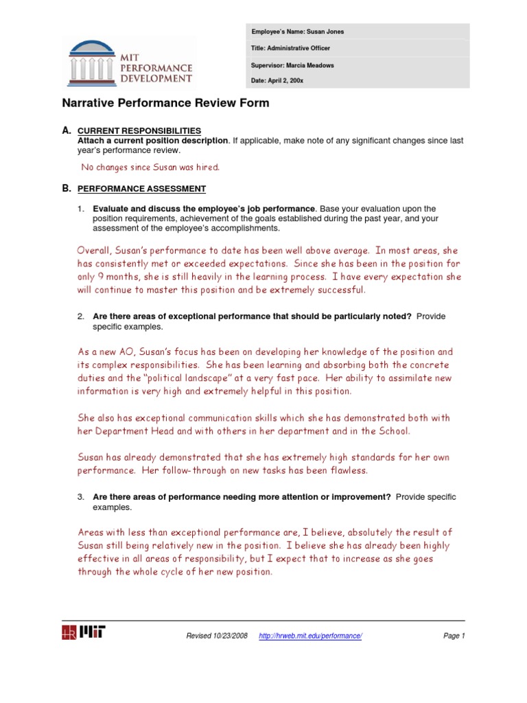 narrative literature review example