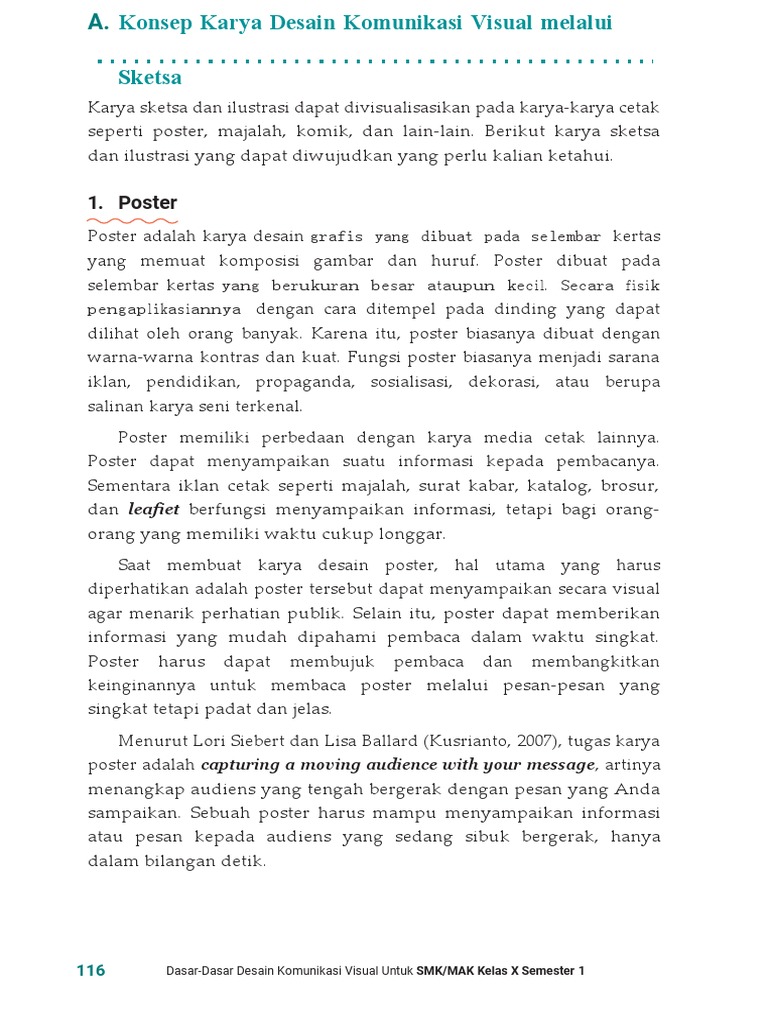 Konsep Karya Desain Komunikasi Visual Melalui Sketsa | PDF