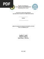 Arduino Based Thesis Edited