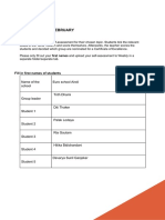 Self Assessment Form Saving Food