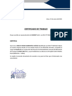 Certificado de Trabajo - Grecia Barrantes