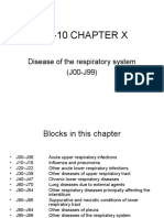 ICD-10 Bab X Penyakit Sistem Pernafasan (J00-J99