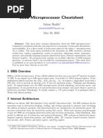 8086 Microprocessor Cheatsheet