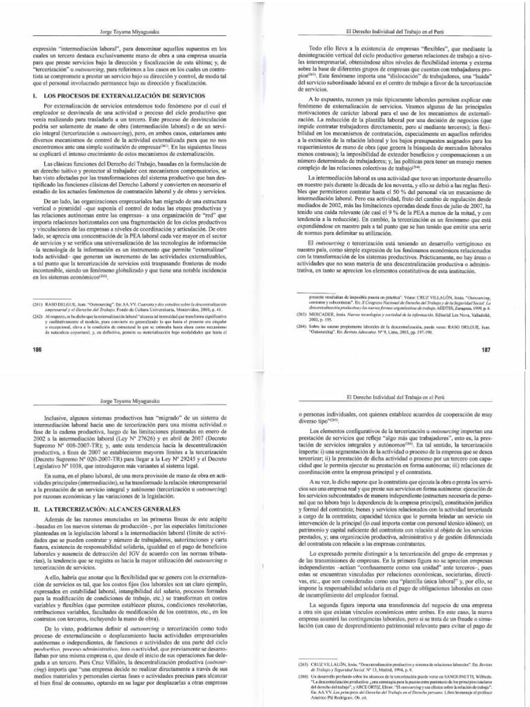 El Proceso de Externalización de Servicios PP 186-232 | PDF ...