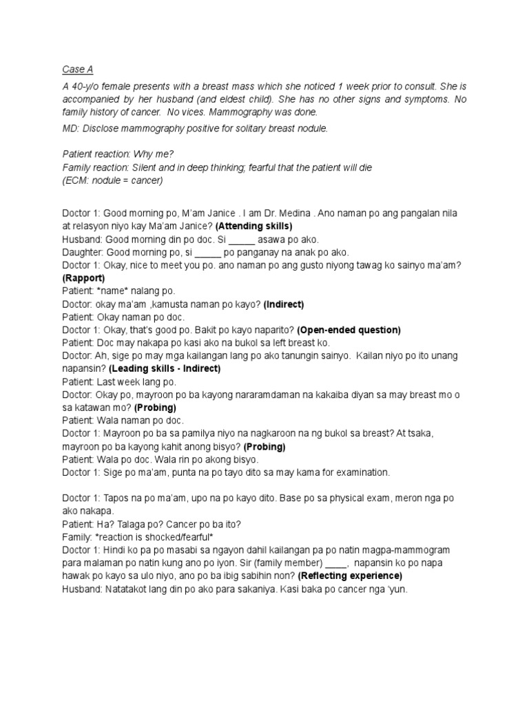 PREV MED CASE A - Sample | PDF