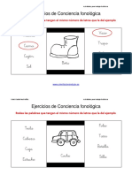 Trabajamos Las Habilidades Fonológicas Longitud de Las Palabras