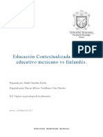 Educación Contextualizada: Sistema Educativo Mexicano Vs Finlandés