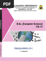 UG - B.Sc. - Computer Science - 130 13 Programming in C - 8070