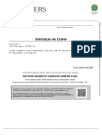 Solicitação RT-PCR COVID-19