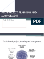 PHD Evolution of Project Planning and Management 16 .2. 2019