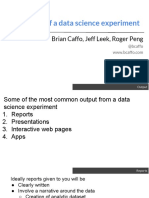 Outputs of A Data Science Experiment