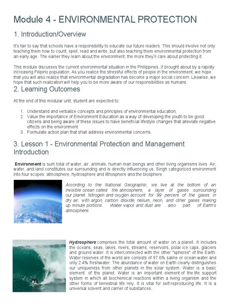 Youth Role in Environmental Protection | PDF | Climate Change ...