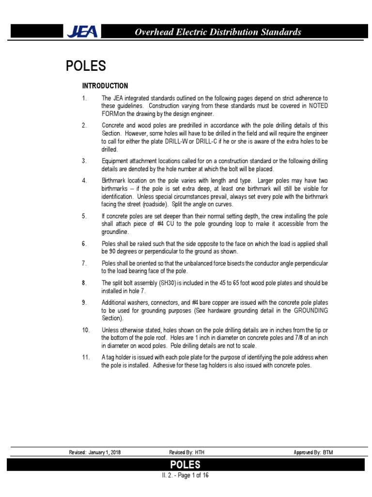 Standard Bearers Guidelines for Constructing Accurate Overhead