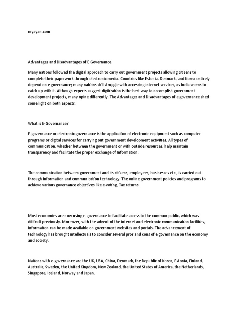 Myayan.com | PDF | Internet | Governance