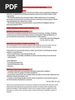 Chapter 1 - Overview of Government Accounting (Notes)