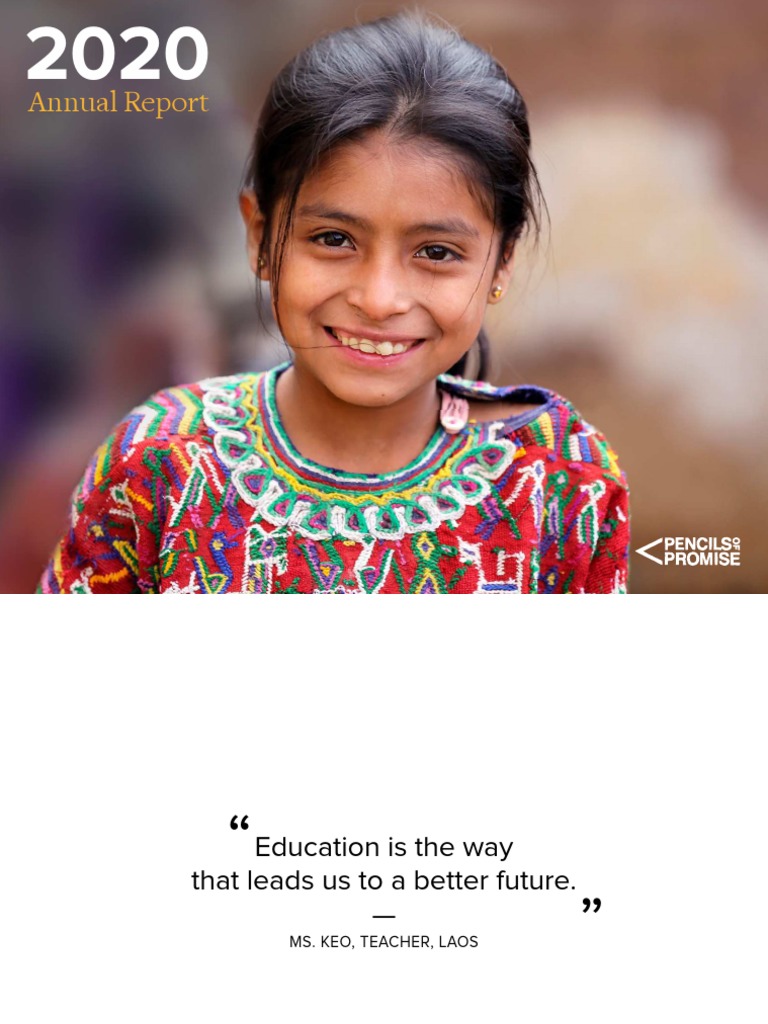 Pencils of Promise 2020 Annual Report PDF Teachers Wash