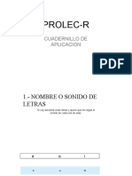 Cuadernillo de Aplicacion Prolec R