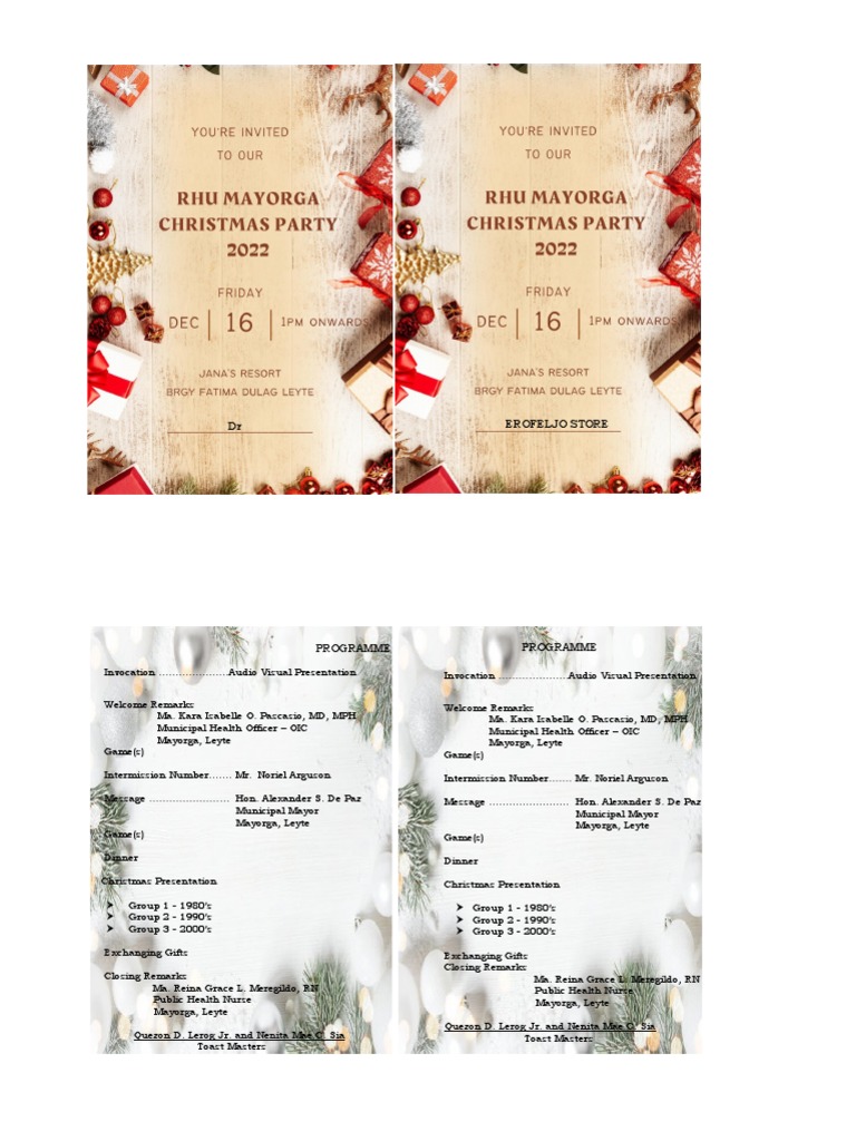 Invitation Program | PDF