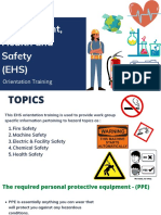 Environment, Health and Safety Orientation Training