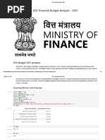 GOI Financial Budget Analysis 2021