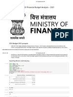GOI 2021 Budget Analysis: Major Allocations and Focus Areas