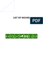List of Nouns