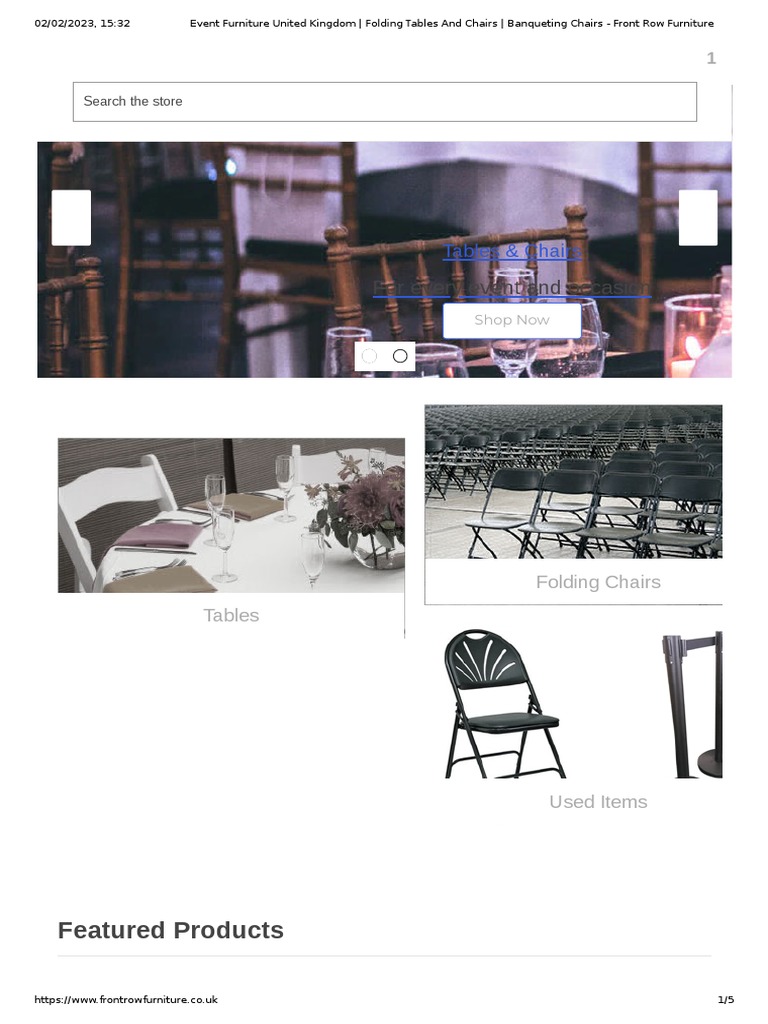 Event Furniture United Kingdom Folding Tables and Chairs Banqueting