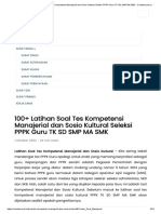 100+ Latihan Soal Tes Kompetensi Manajerial Dan Sosio Kultural Seleksi PPPK Guru TK SD SMP MA SMK - Contohsurat - Co