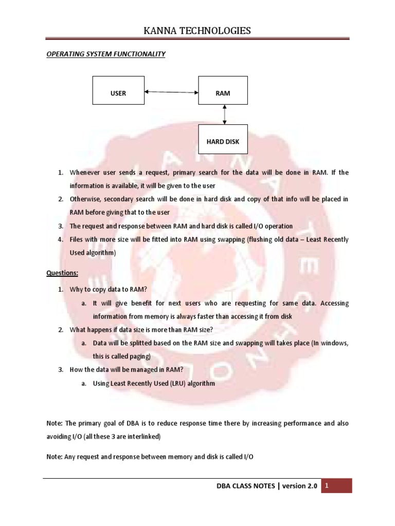 Khanna Class Notes | PDF | Databases | Cache (Computing)