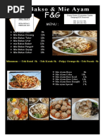 Menu Makanan Prima Rasa Bandung 2023 | PDF
