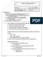 Atividade Prática - Sistema Escolar II - At2