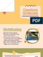 Classifying Vertebrates