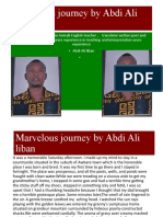 Marvelous Journey by Abdi Ali Liban