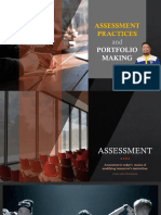 Assessment Practices and Portfolio Making