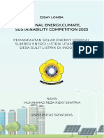 Muhammad Reza Rizky Sinatria - Mahasiswa - Energi - Rural Electrification - NECSC2023