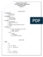 Conpiled Syllabus of Annual Examination 202223 Class VII