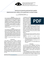 Evolucion de La FP Dual en España.