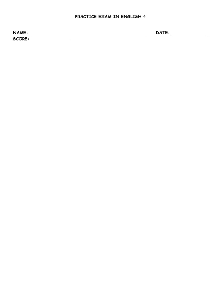 Practice Exams 2nd Day PDF
