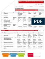 AIA ELITE ACADEMY Profiling Questionnaire