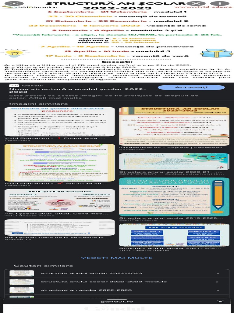 Modulele Anului Scolar - Căutare Google | PDF