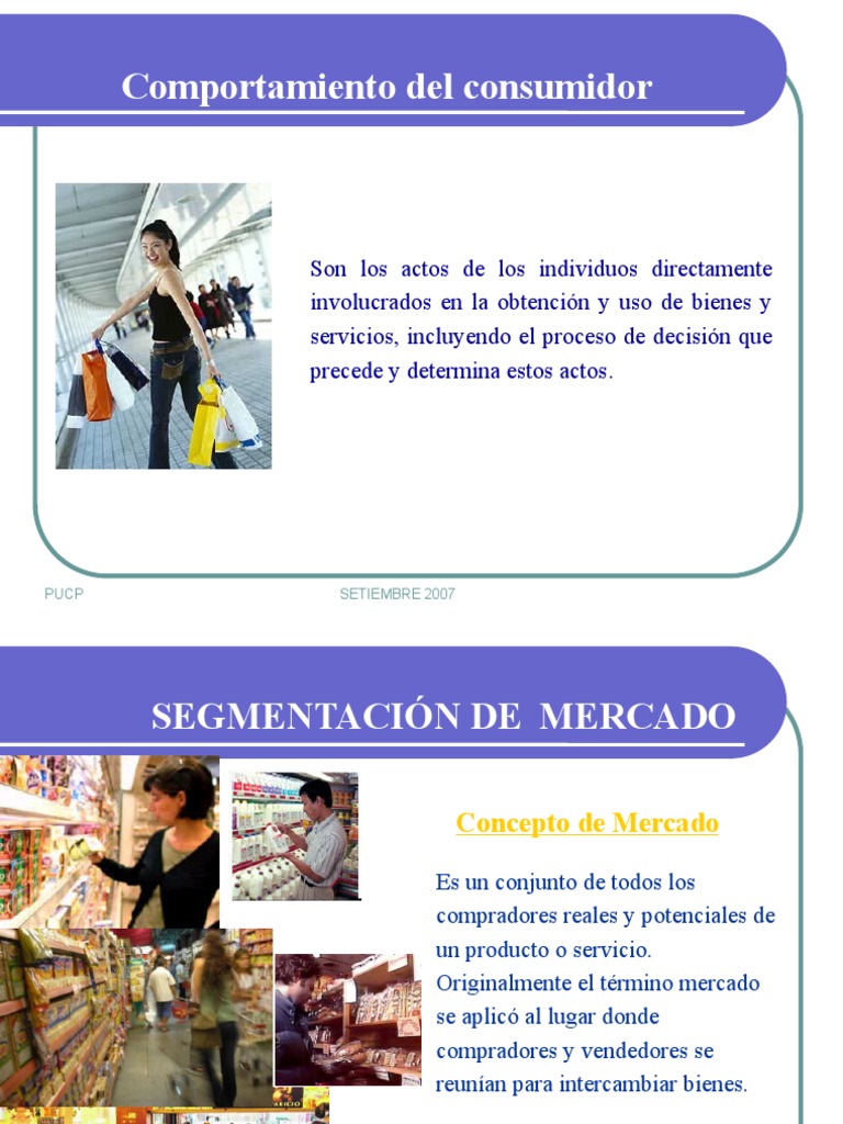 Comportamiento y Segmentación del Consumidor | PDF | Mercado (economía ...