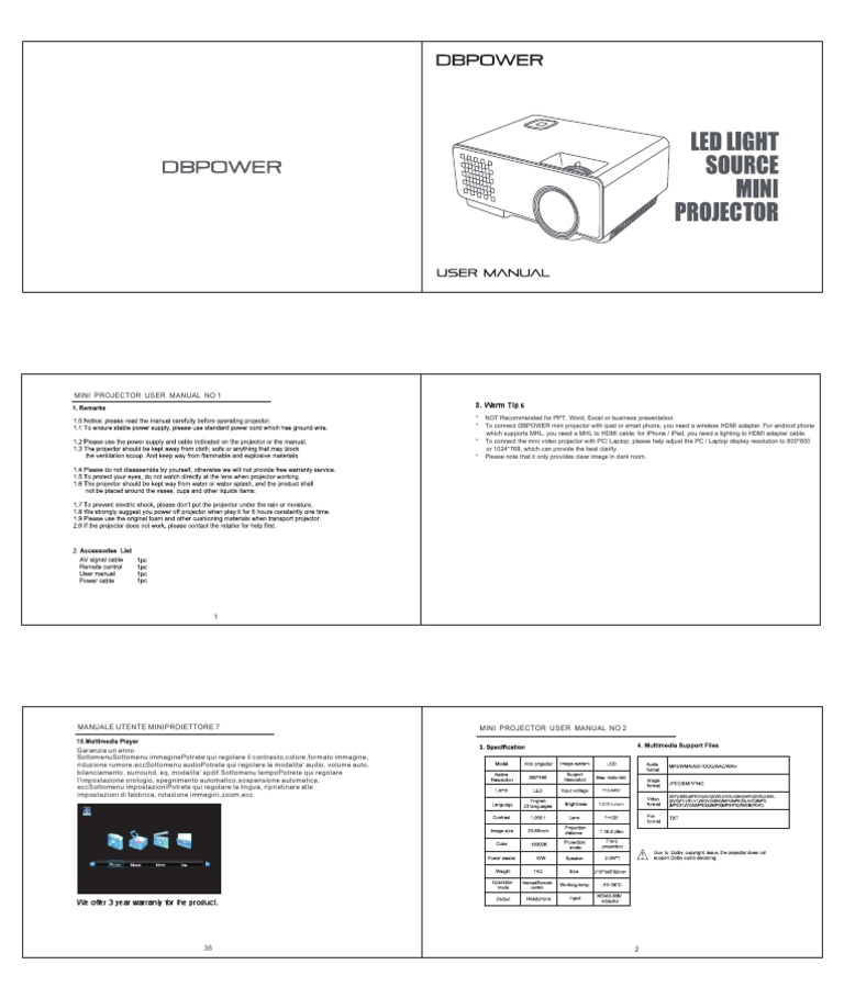 RD 810 Manual | PDF