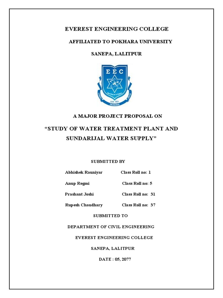 Water Treatment Plant Pdf Water Purification Water