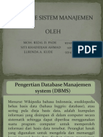 Database Sistem Manajemen