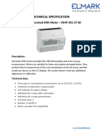 Technical Specification Din Rail Mounted KWH Meter - dd4f s01 3y 60